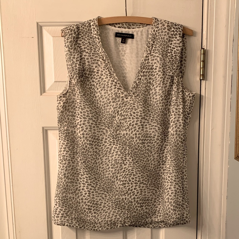 Banana Republic Sleeveless Blouse, Sz Small, EUC